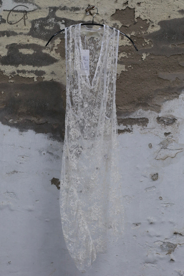 Marc Le Bihan Lace Tank Dress France MLB-2815-WHITE